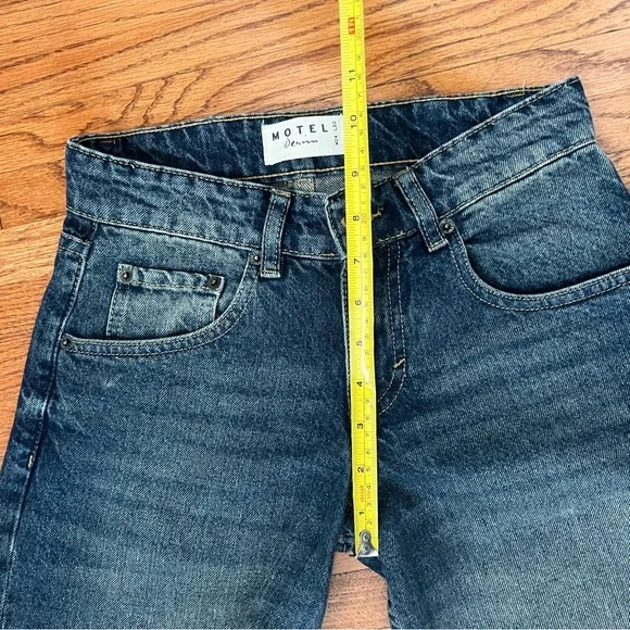 Motel Rocks Low Rise Parallel Wide Leg Jeans - Picture 5 of 10